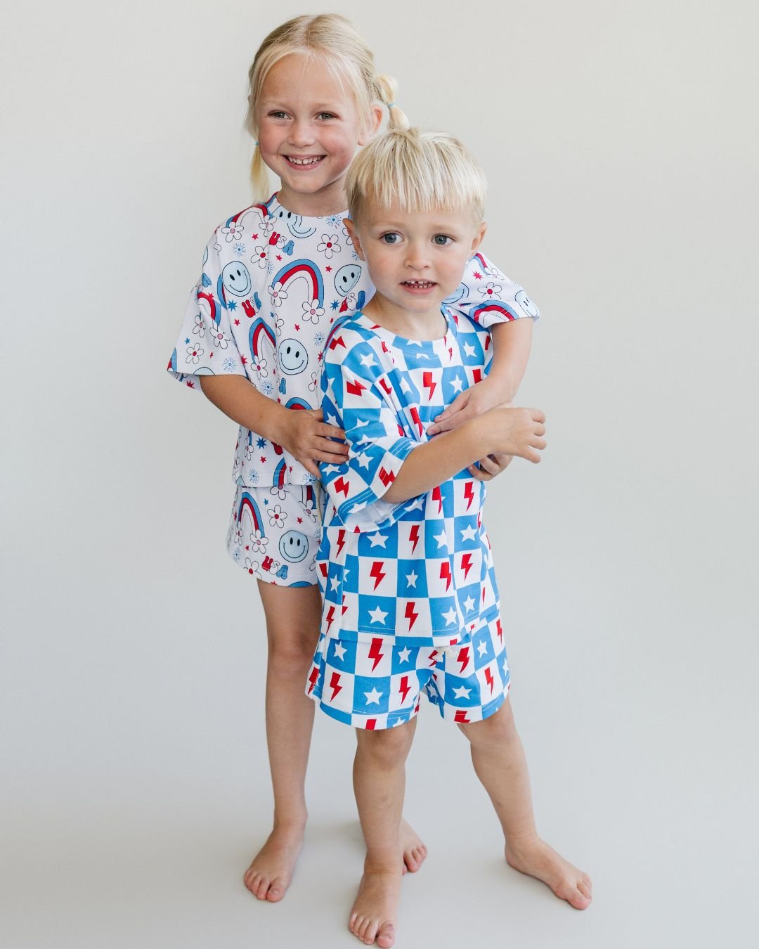 shorts set // checkered patriotic (available in EXTENDED SIZING!)