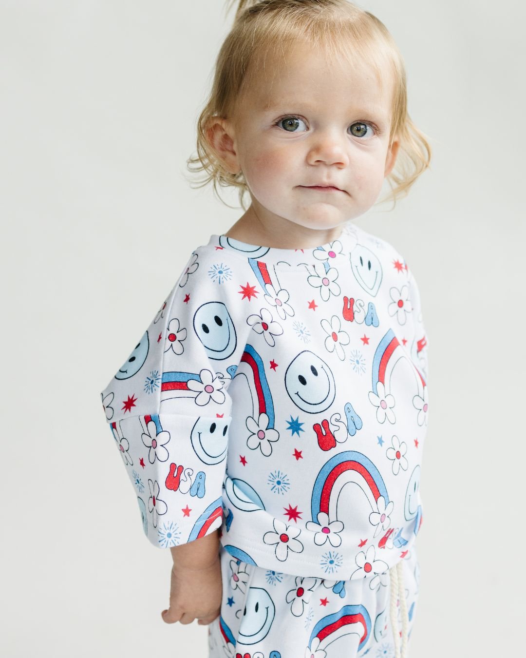shorts set // retro patriotic