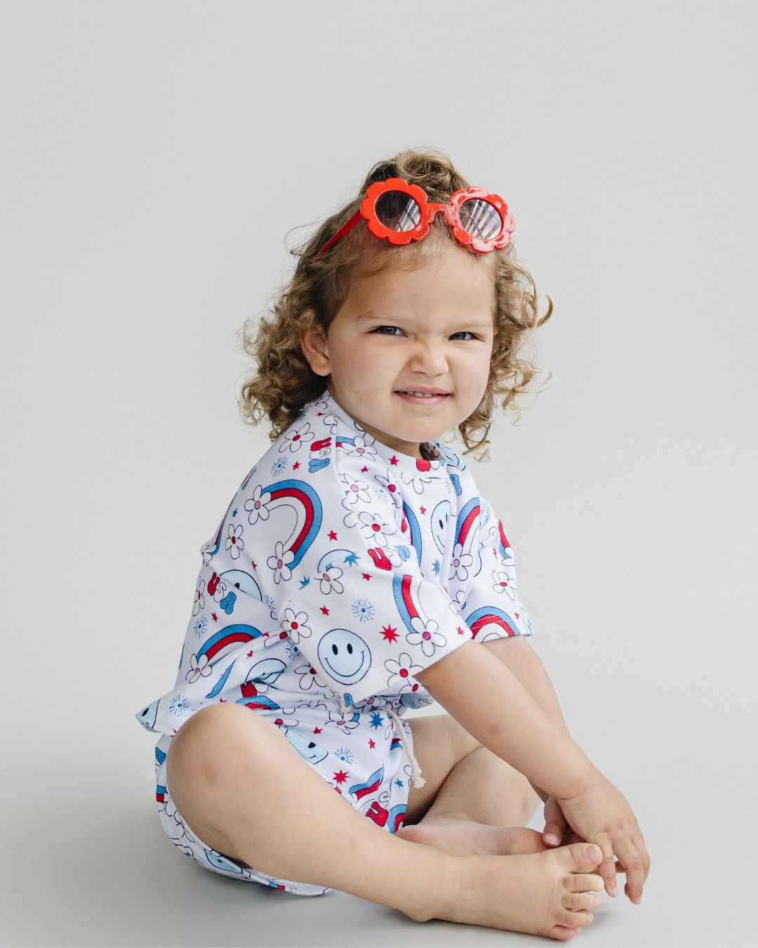 shorts set // retro patriotic