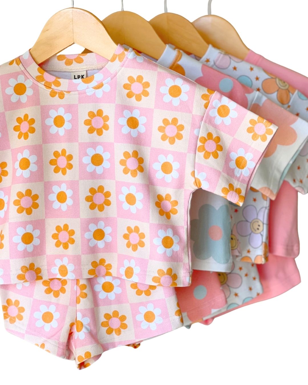 shorts set // retro daisy (*AVAILABLE IN EXTENDED SIZING UP TO 8/9*)