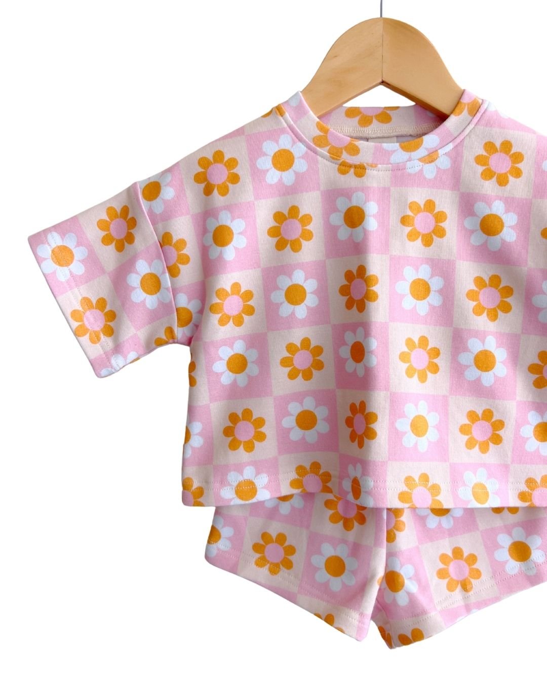 shorts set // retro daisy (*AVAILABLE IN EXTENDED SIZING UP TO 8/9*)