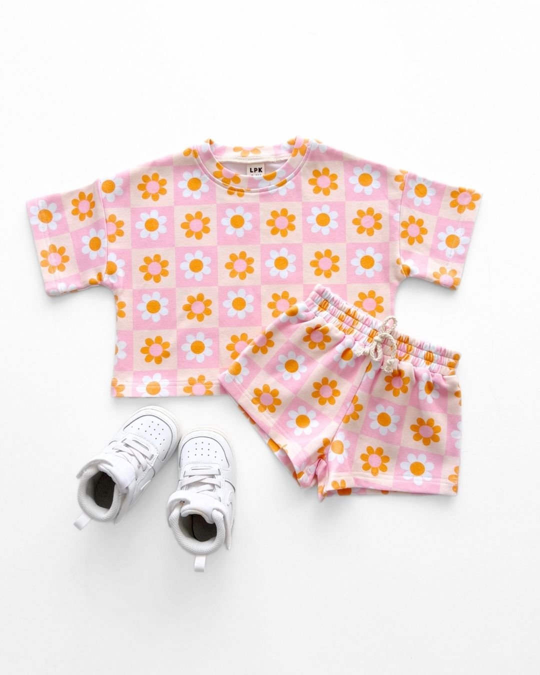 shorts set // retro daisy (*AVAILABLE IN EXTENDED SIZING UP TO 8/9*)