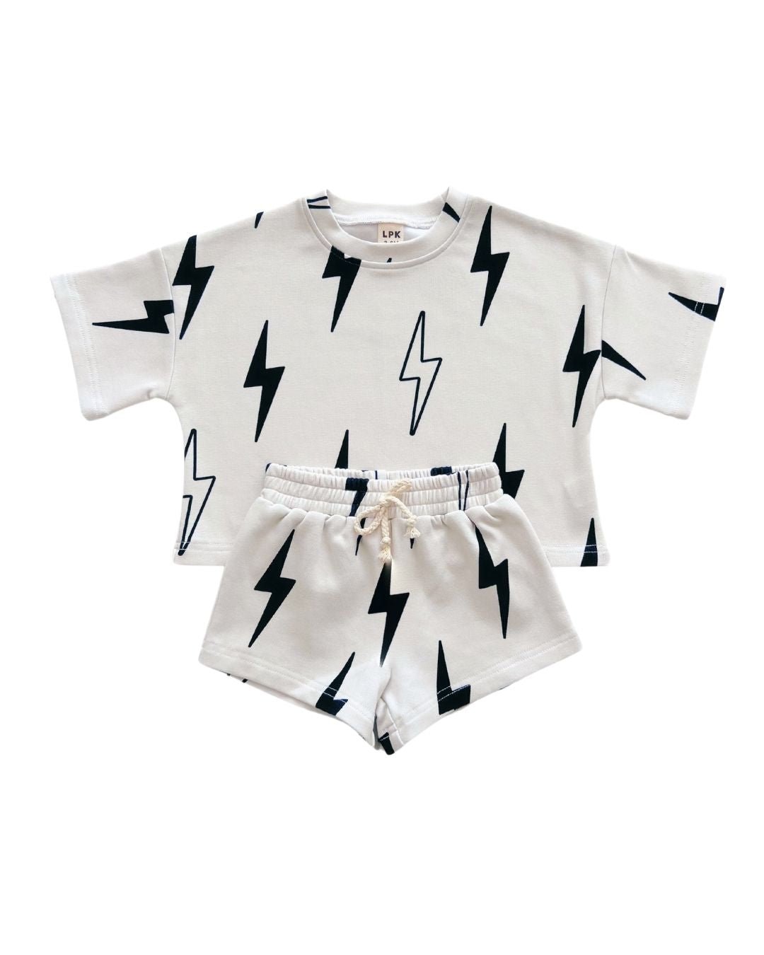 shorts set // sand bolts (*AVAILABLE IN EXTENDED SIZING UP TO 8/9*)