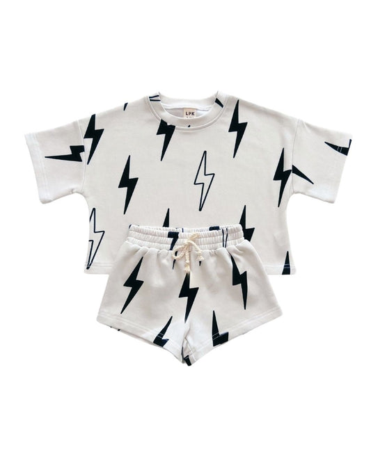 shorts set // sand bolts (*AVAILABLE IN EXTENDED SIZING UP TO 8/9*)