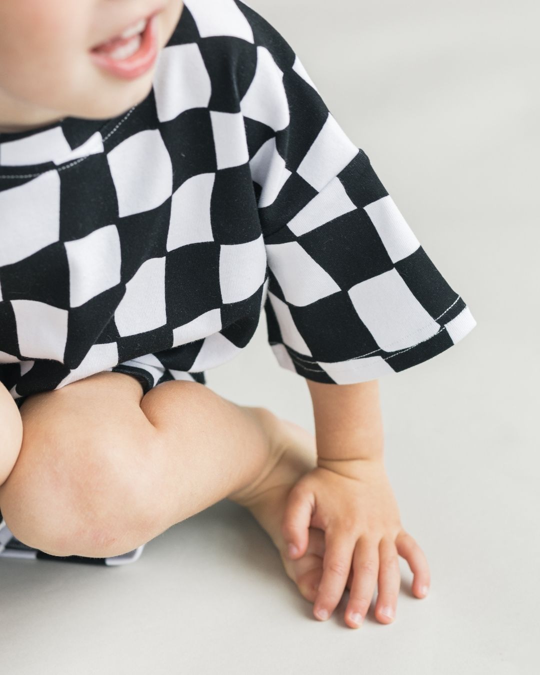 shorts set // wavy checkered (*AVAILABLE IN EXTENDED SIZING UP TO 8/9*)