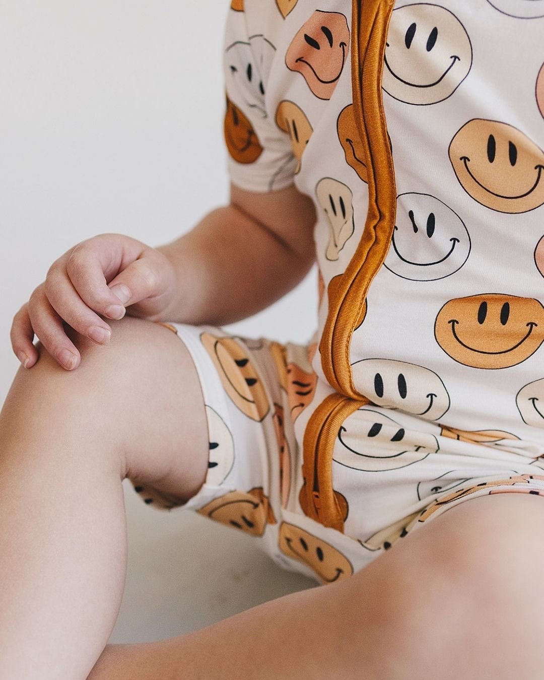 mixed coppers smiley bamboo pajamas // SHORTIE