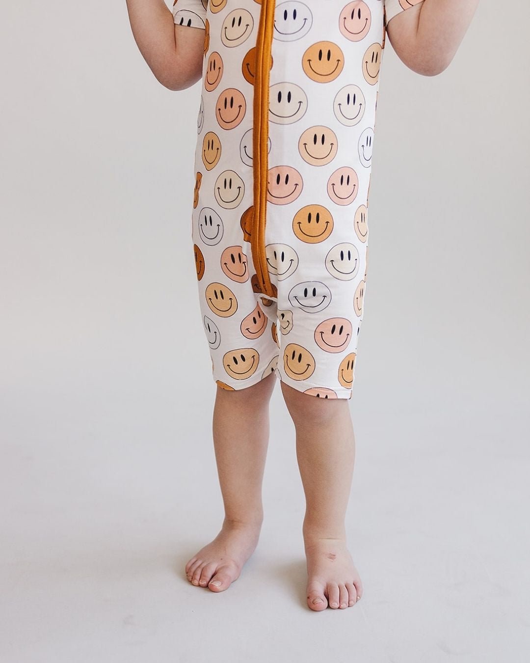mixed coppers smiley bamboo pajamas // SHORTIE