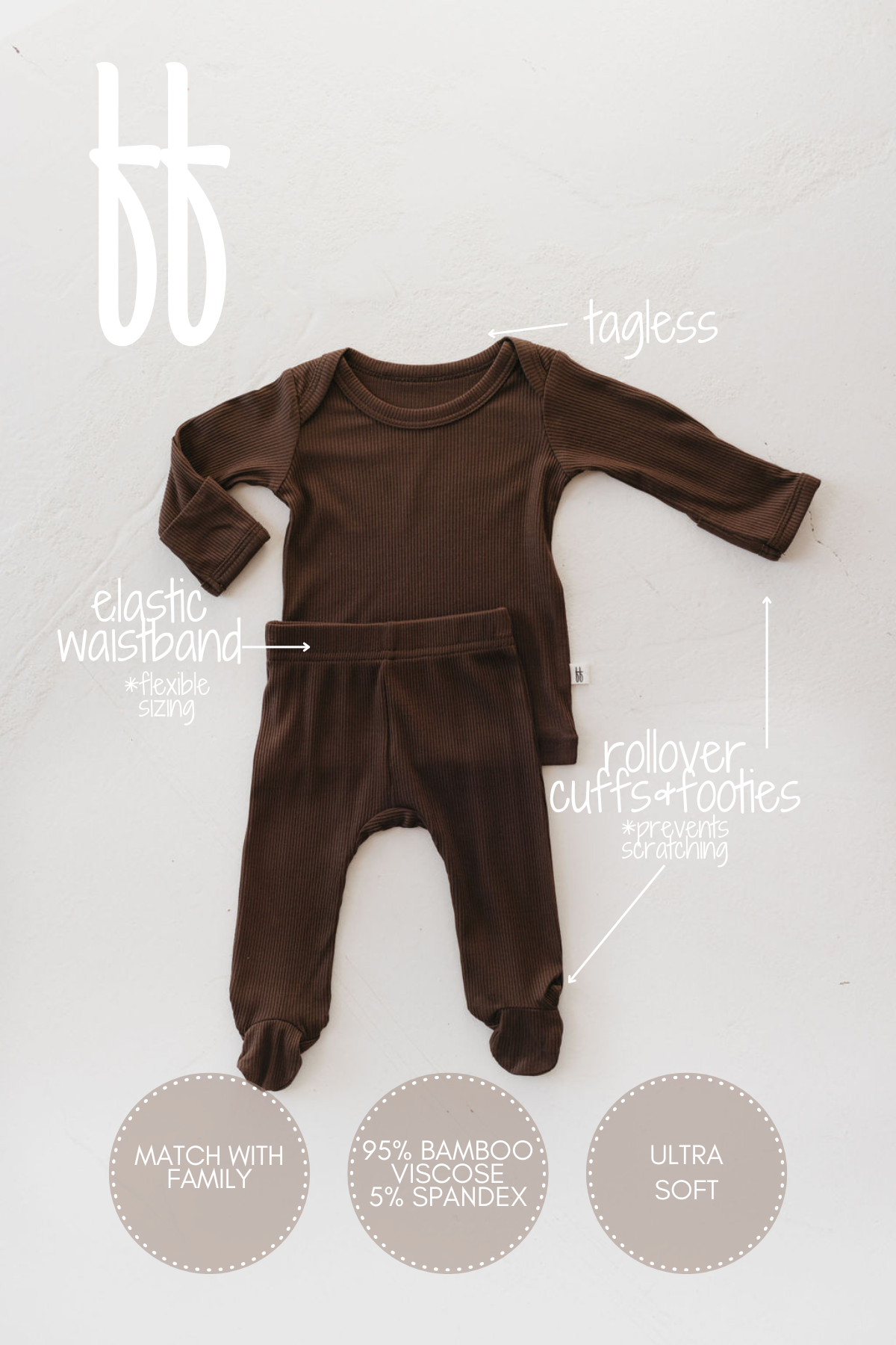 bamboo sleepytime set // coffee bean