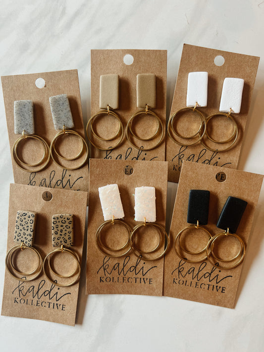 ELIZABETH // handmade polymer clay earrings