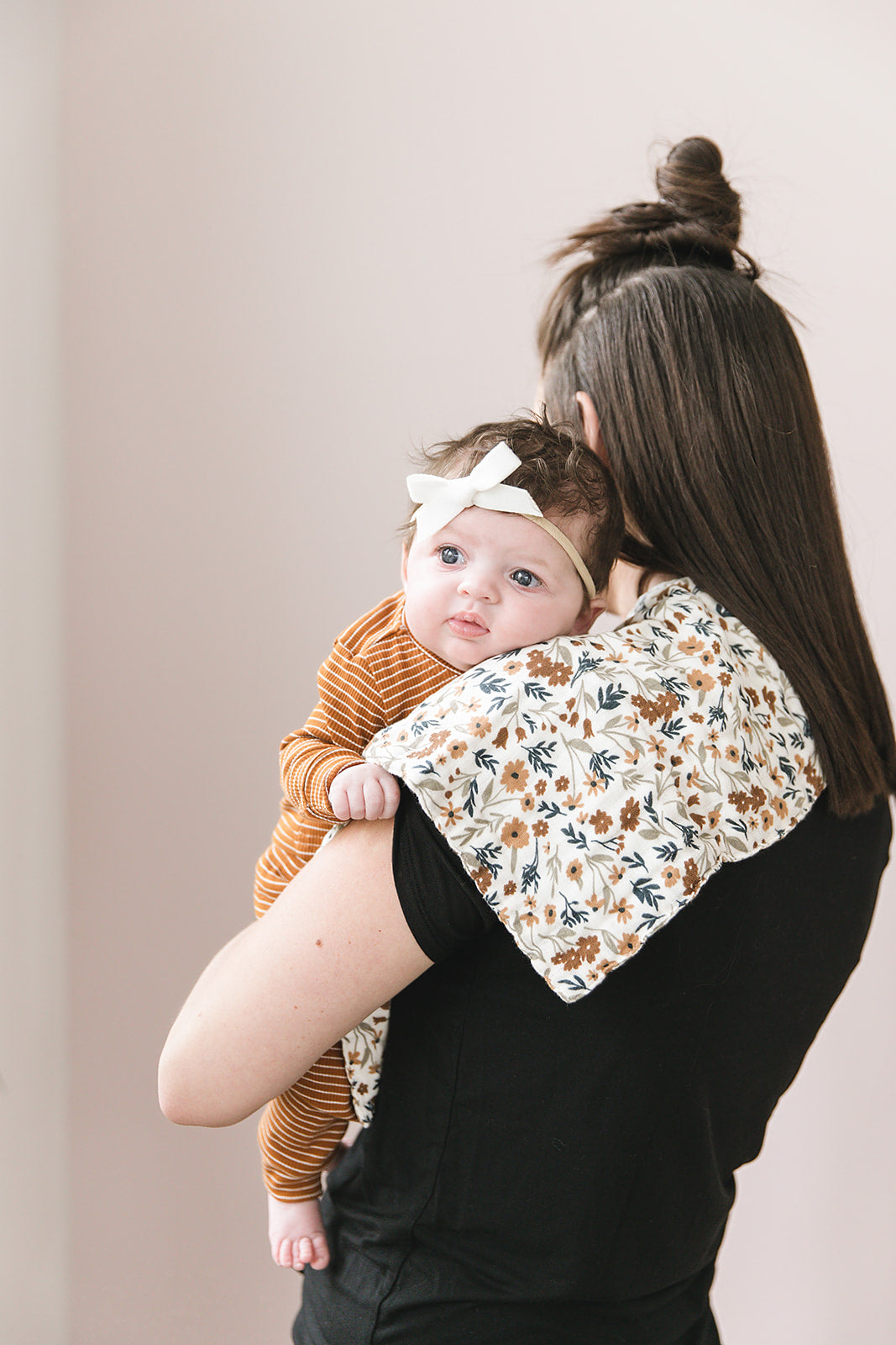 muslin burp cloth // multicolor floral