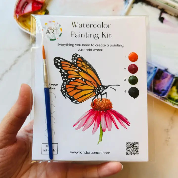watercolor kit // monarch butterfly