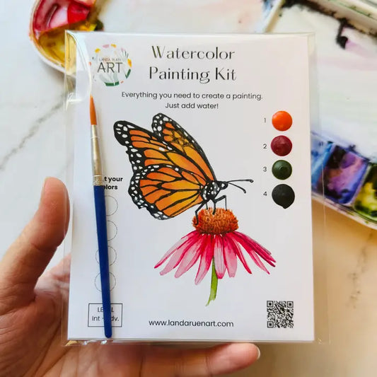 watercolor kit // monarch butterfly