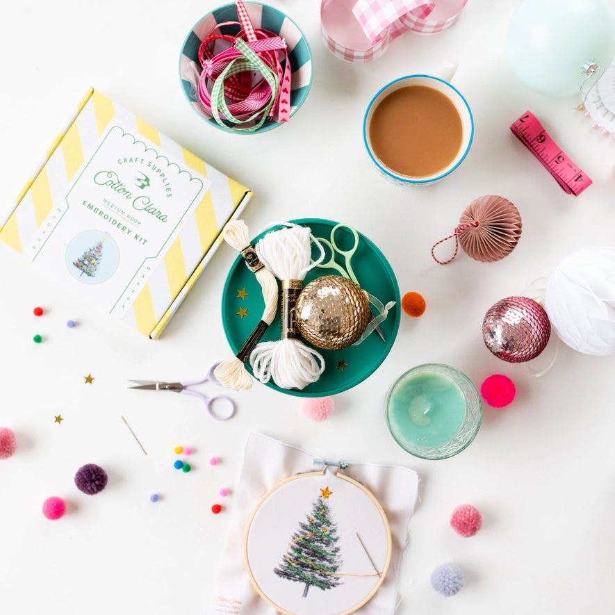 embroidery kit // christmas tree