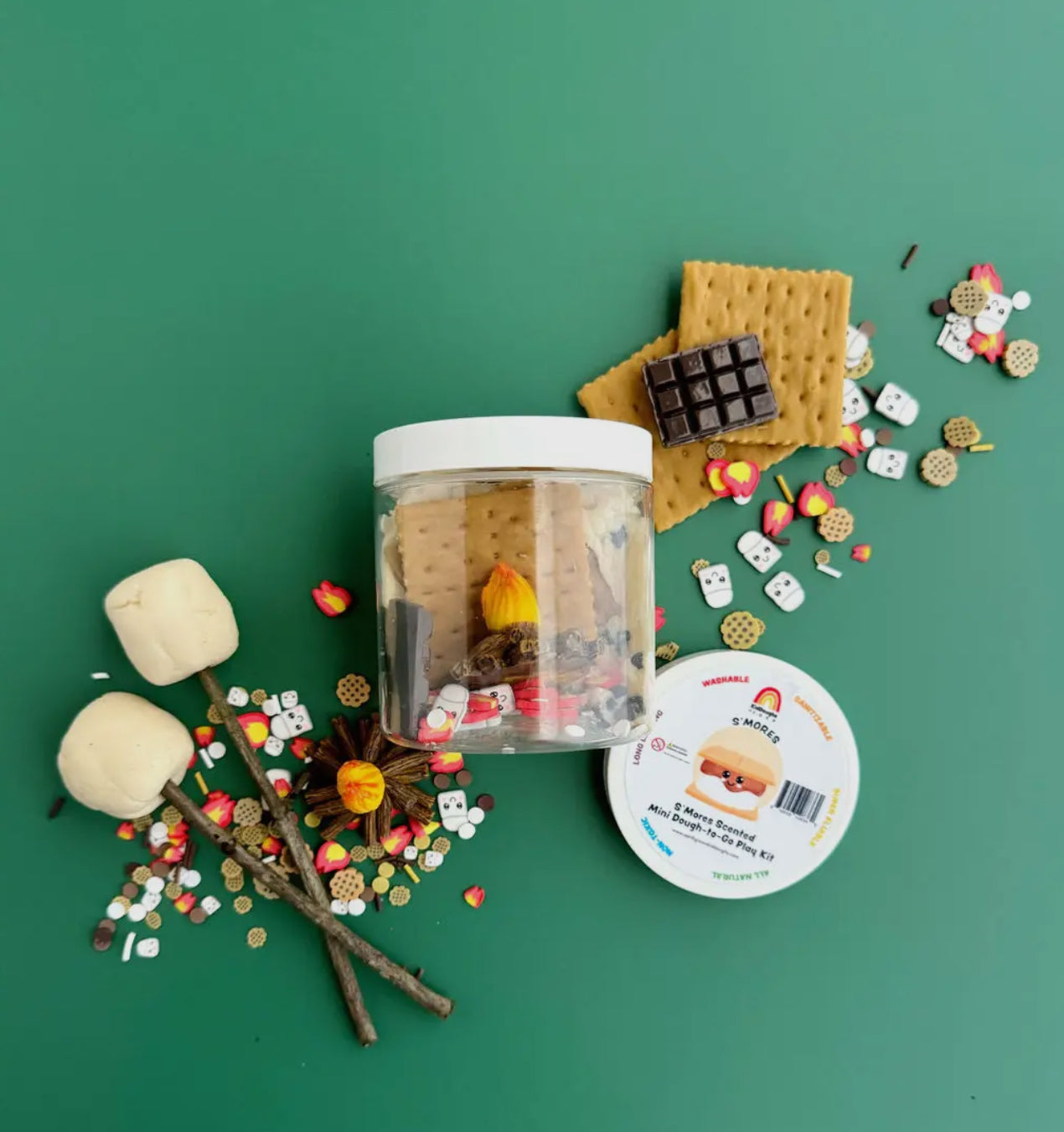 s’mores mini dough-to-go play kit