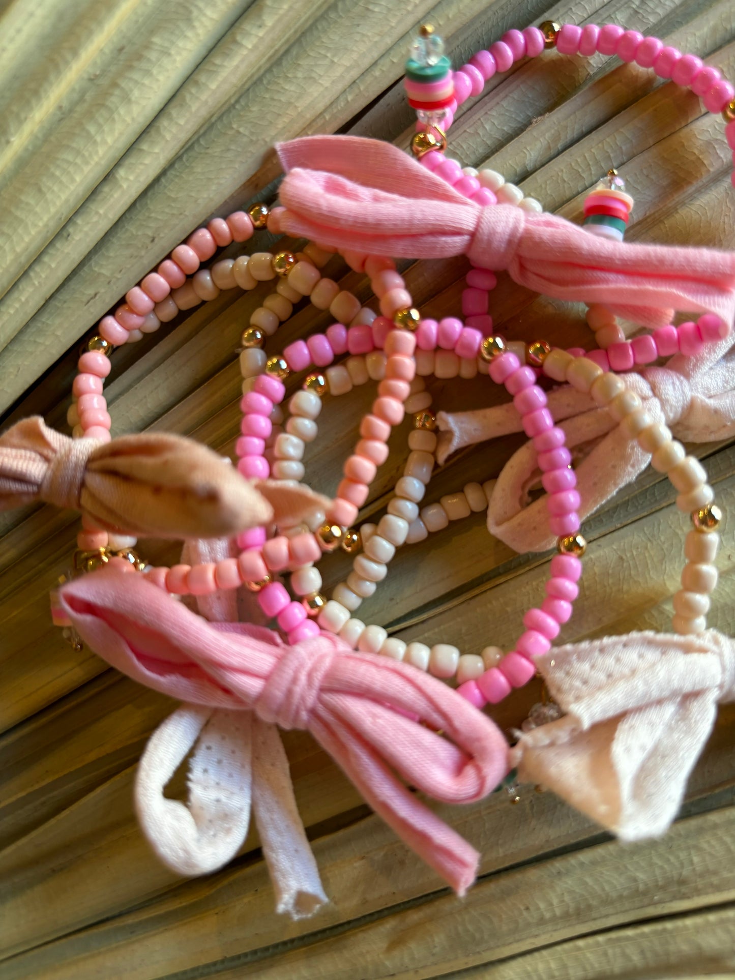 bow tassel beaded bracelets // for women