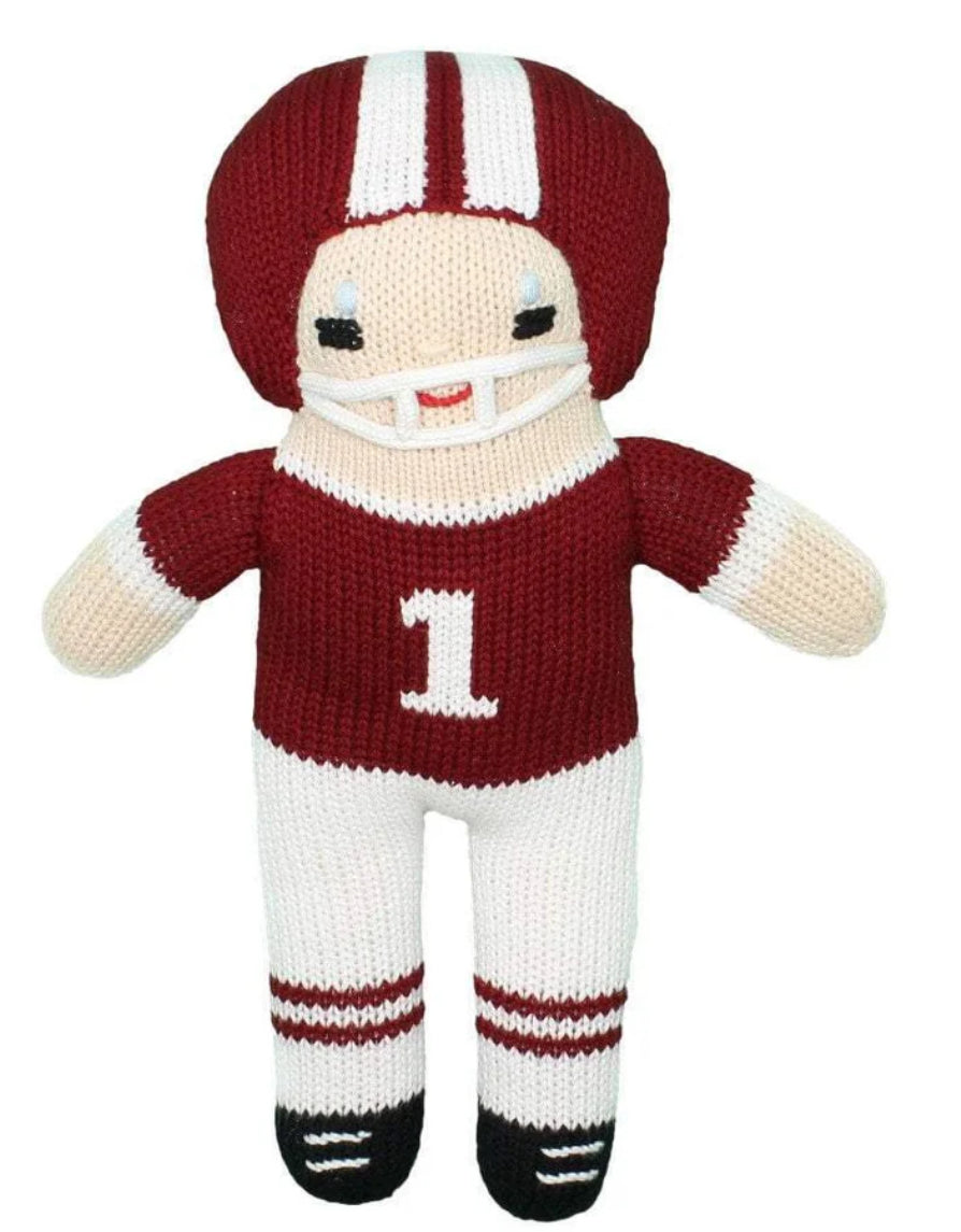 FOOTBALL PLAYER dolls/rattles