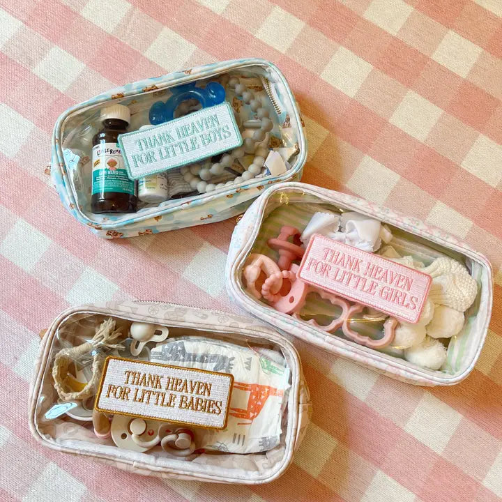 thank heaven clear bags // 3 color options!