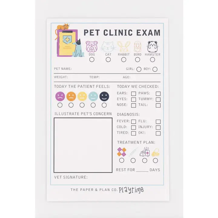 kids pet clinic playtime pad