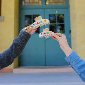TEACHER claw clip // rainbow // TWO SIZE OPTIONS!!!