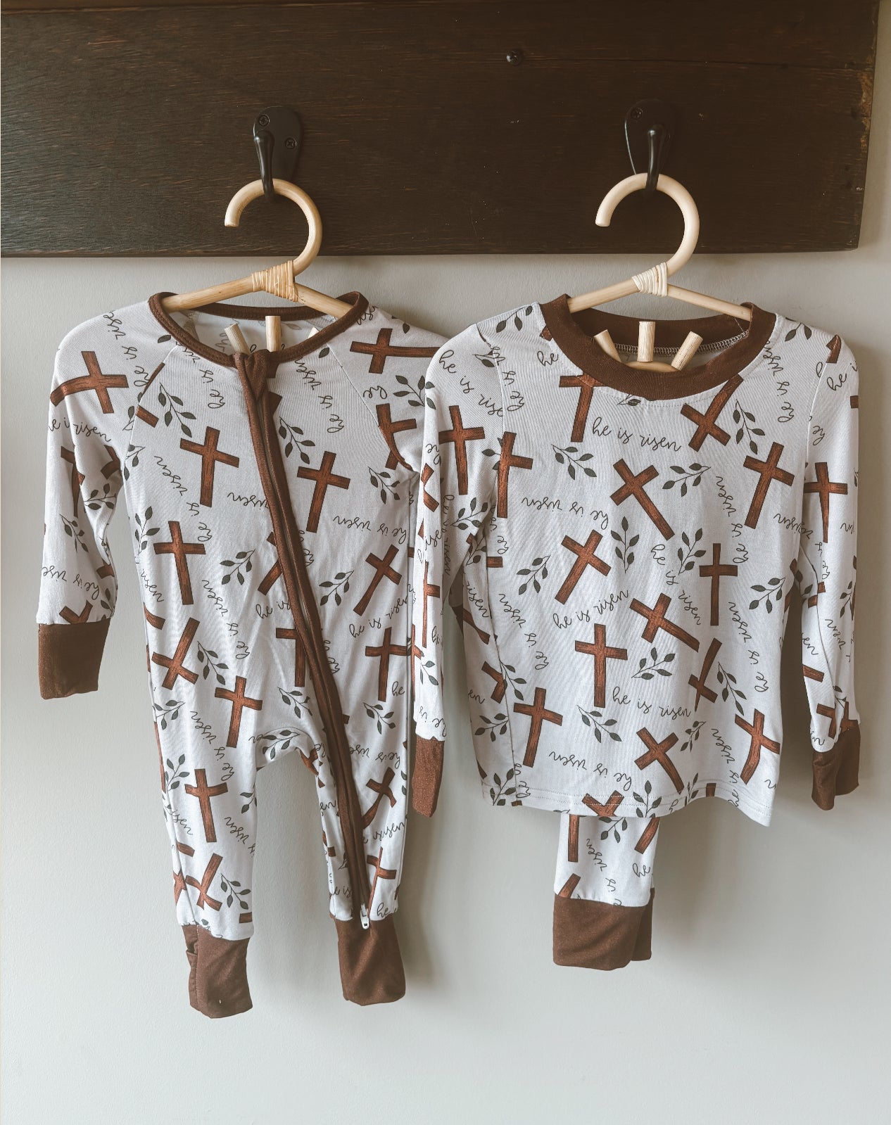 he is risen bamboo pajamas // ZIPPY or LONG-SLEEVE TWO-PIECE SET