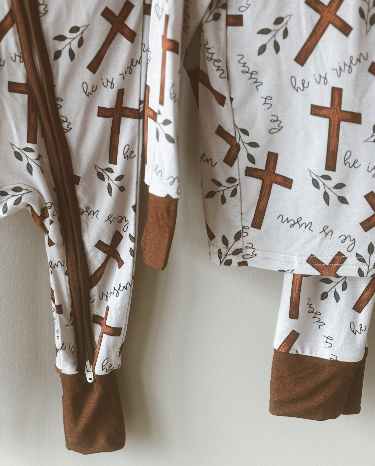 he is risen bamboo pajamas // ZIPPY or LONG-SLEEVE TWO-PIECE SET