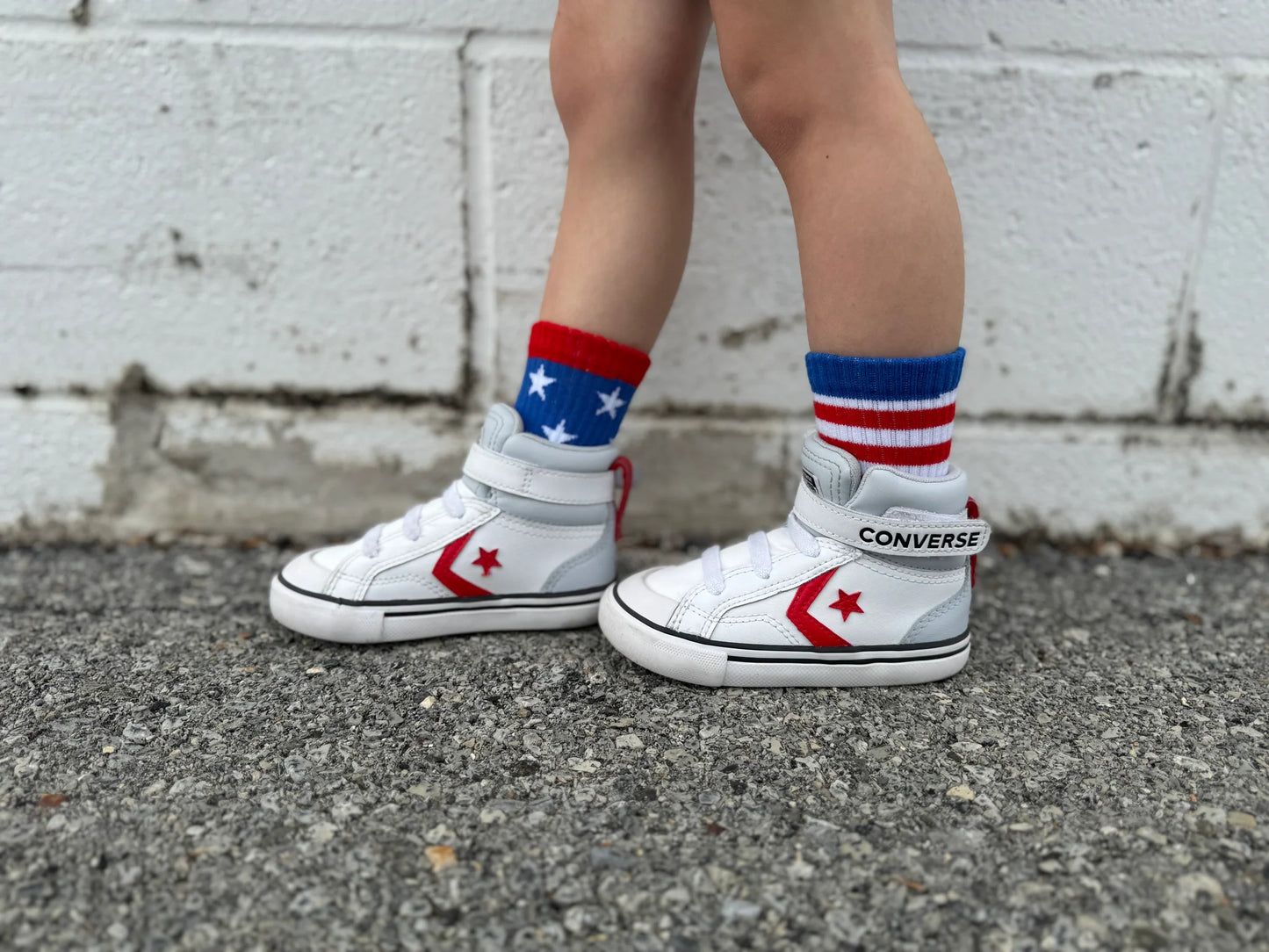 stars + stripes socks