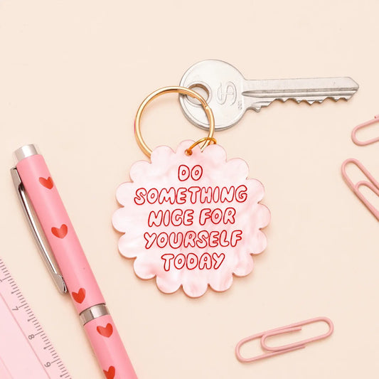 acrylic key ring // do something nice for yourself today