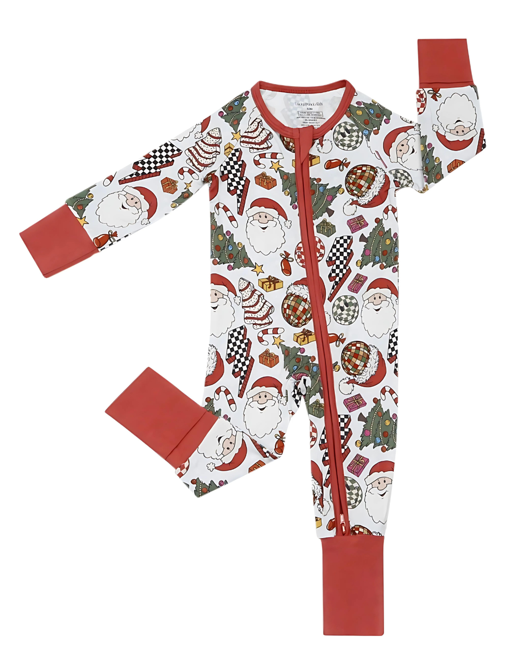 retro christmas bamboo pajamas // ZIPPY