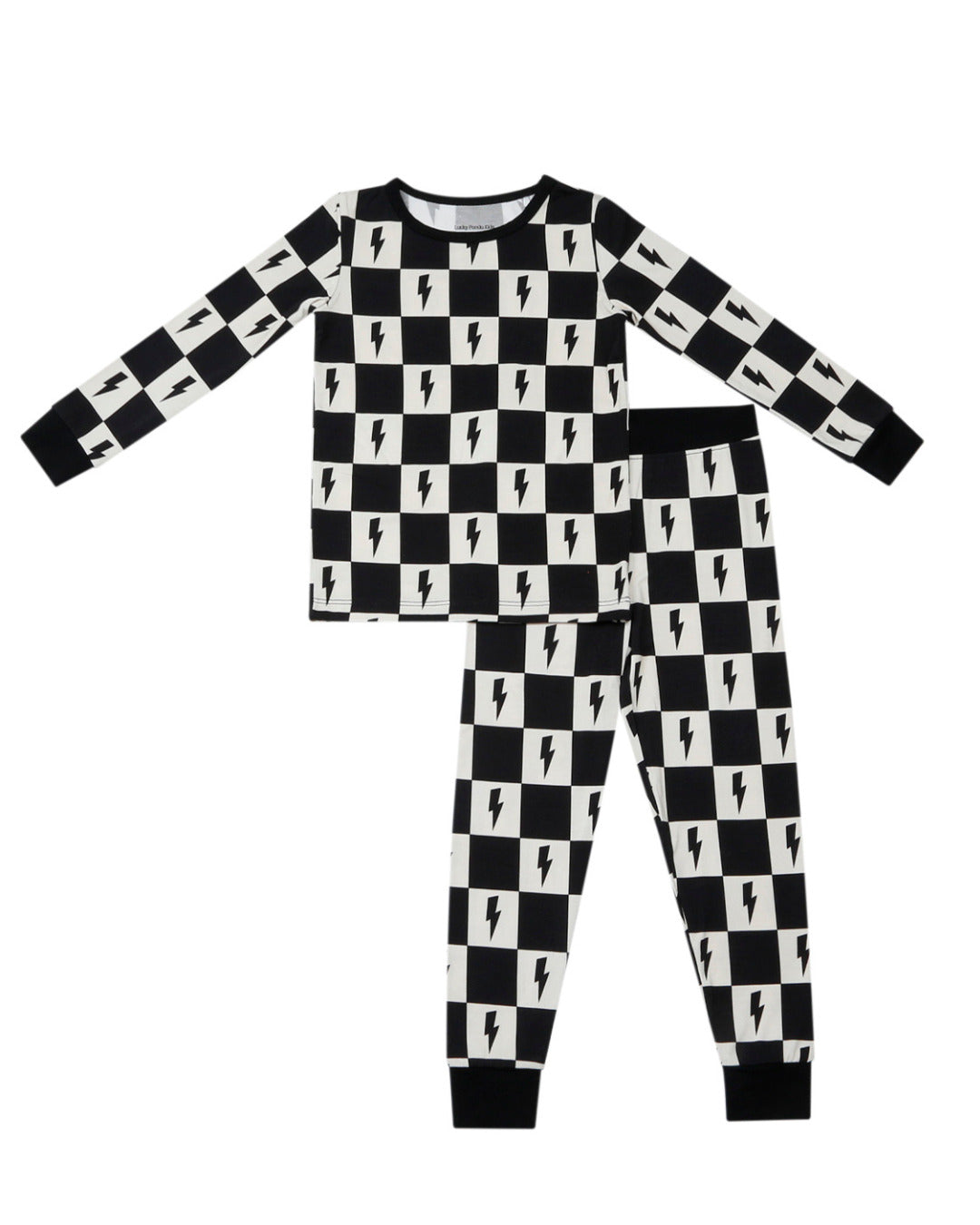 checks + bolts bamboo pajamas // LONG-SLEEVE TWO-PIECE SET (*up to size 8/9*)