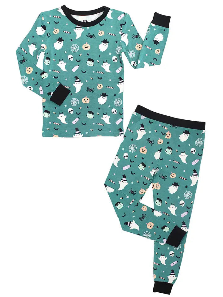 GLOW IN THE DARK boo crew bamboo pajamas // ZIPPY or LONG-SLEEVE TWO-PIECE