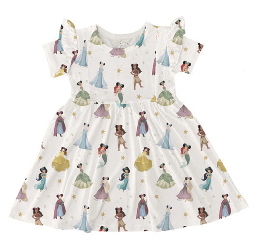 princess magic bamboo // TWIRL DRESS