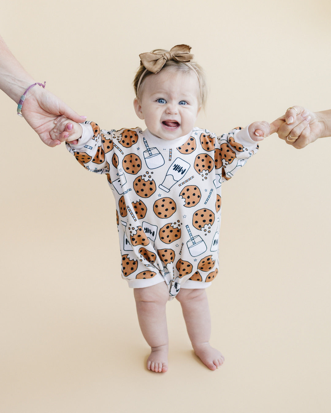 bubble romper // milk + cookies