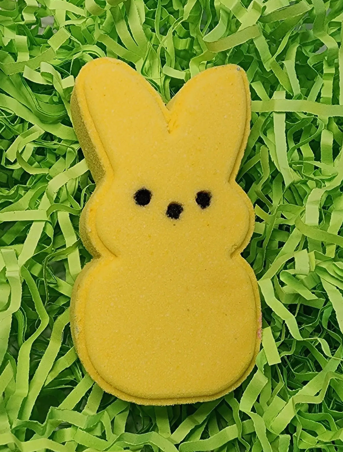 easter peeps bunny bath bomb // yellow