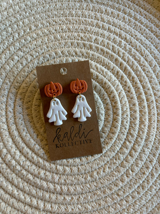 spooky dangles // handmade polymer clay earrings