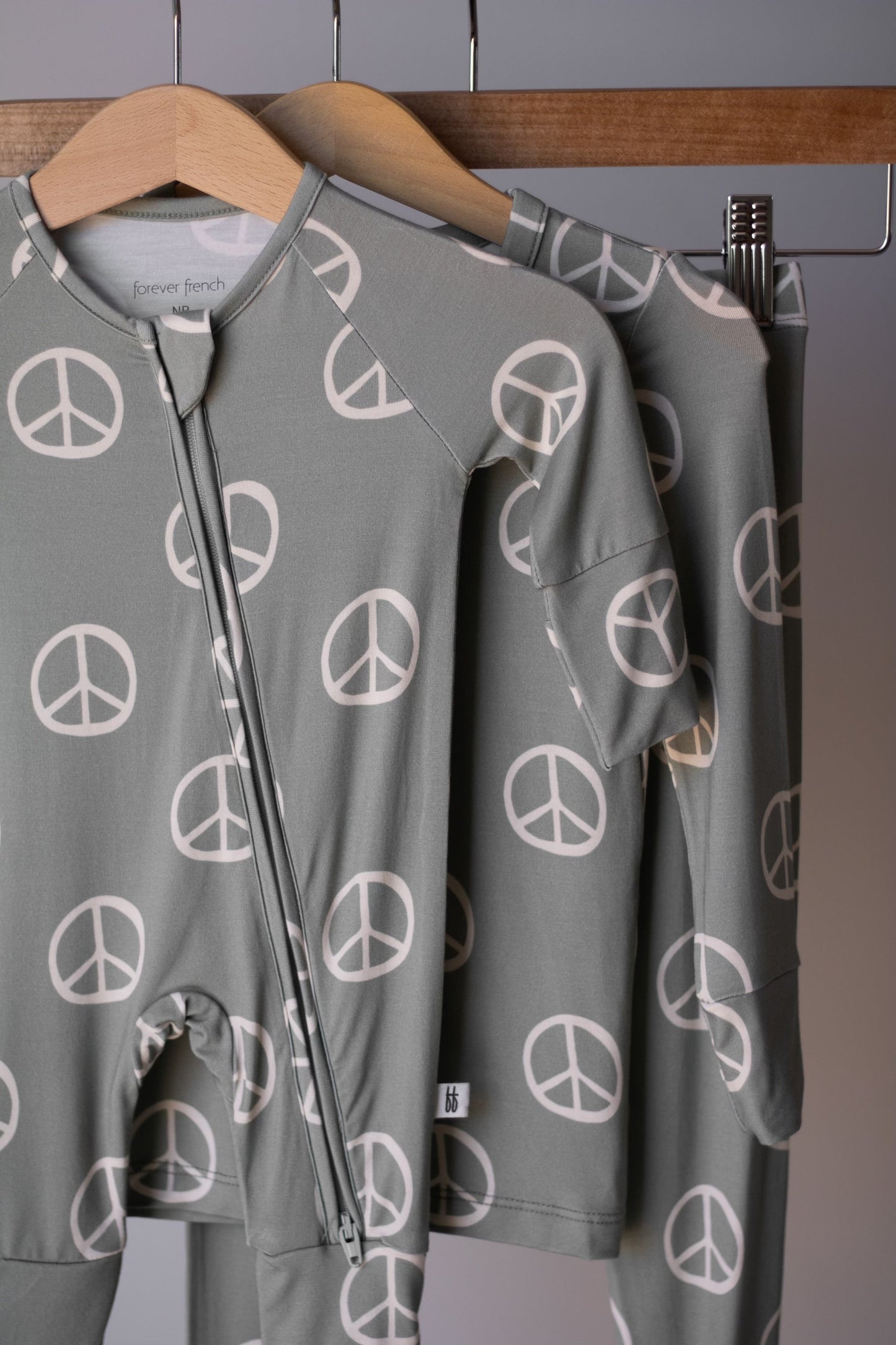peace bamboo pajamas // ZIPPY