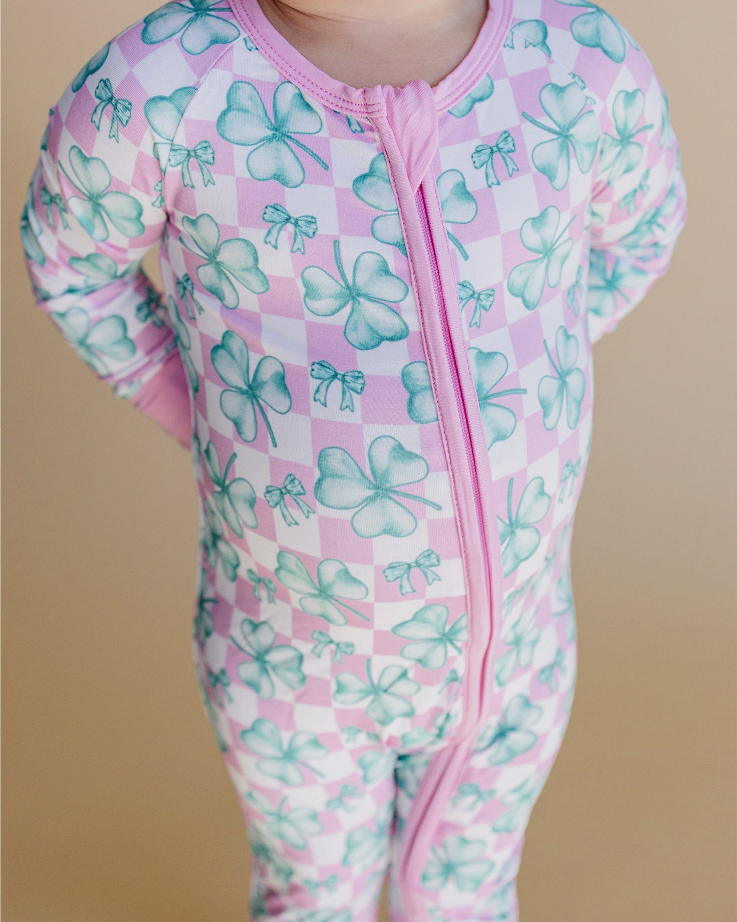 shamrock bow bamboo pajamas // ZIPPY