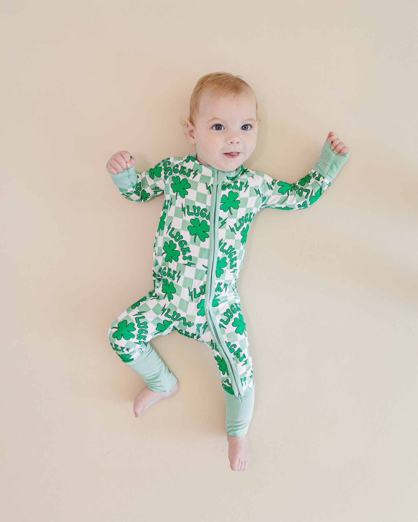 lucky shamrock bamboo pajamas // ZIPPY