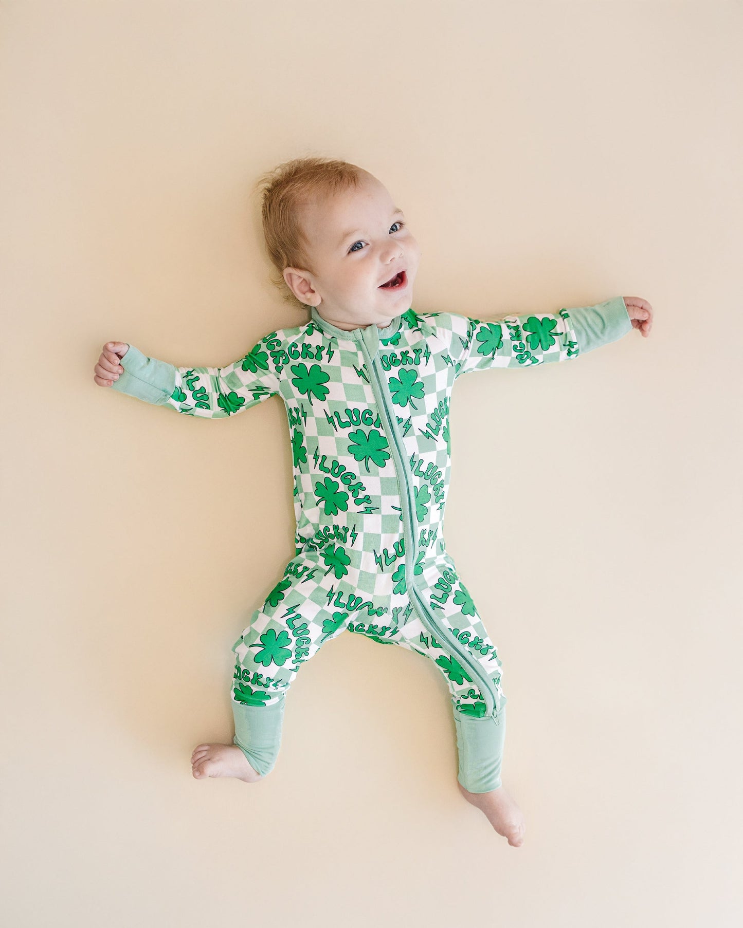 lucky shamrock bamboo pajamas // ZIPPY