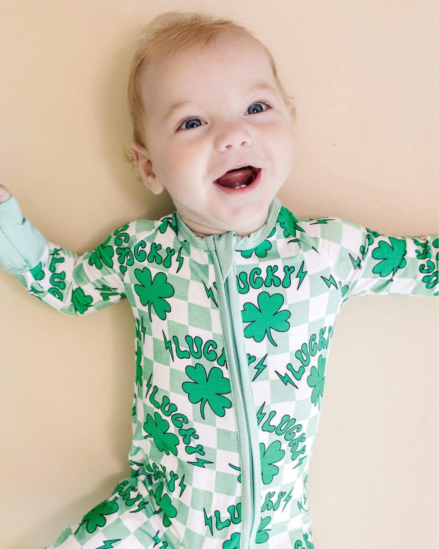 lucky shamrock bamboo pajamas // ZIPPY