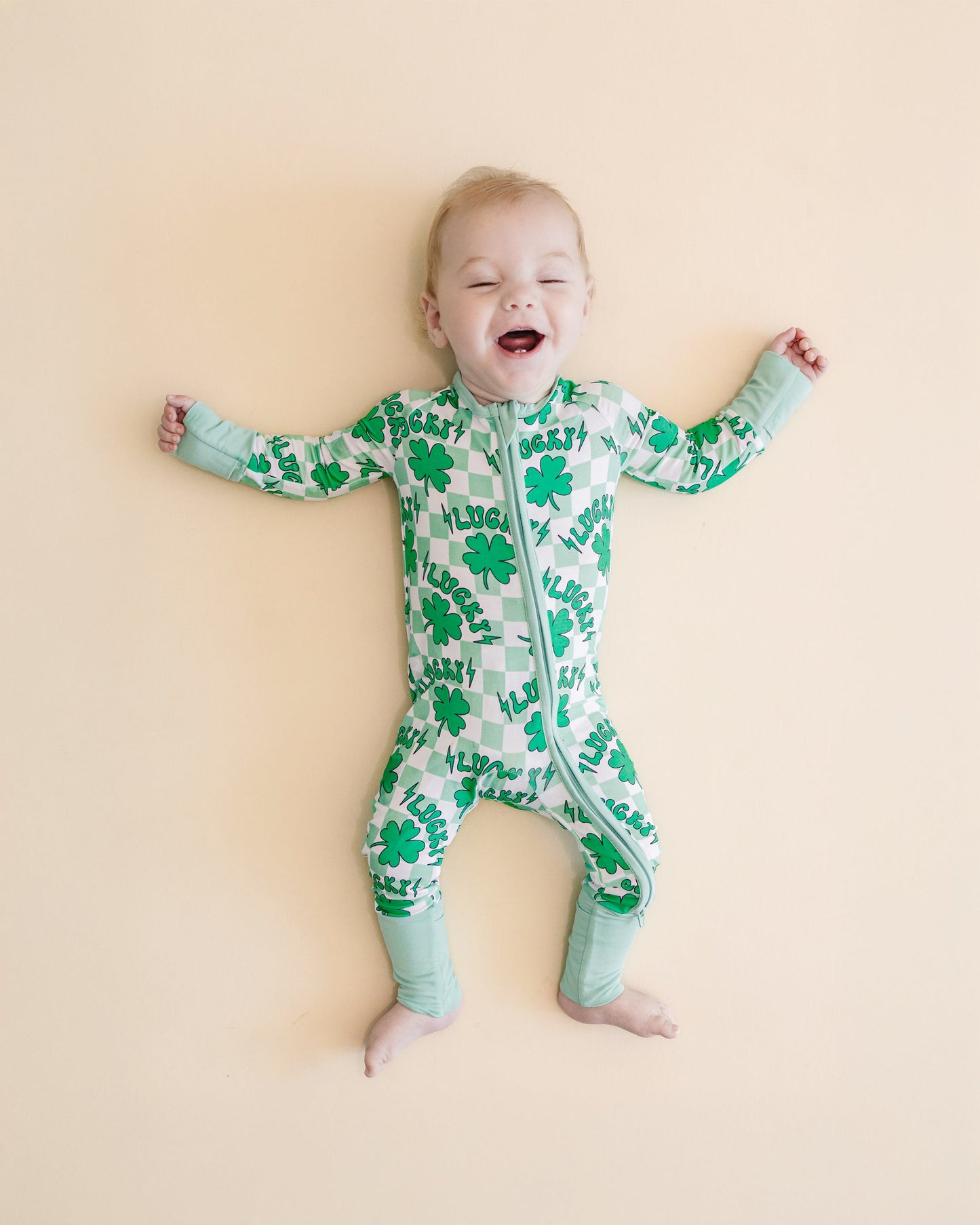 lucky shamrock bamboo pajamas // ZIPPY