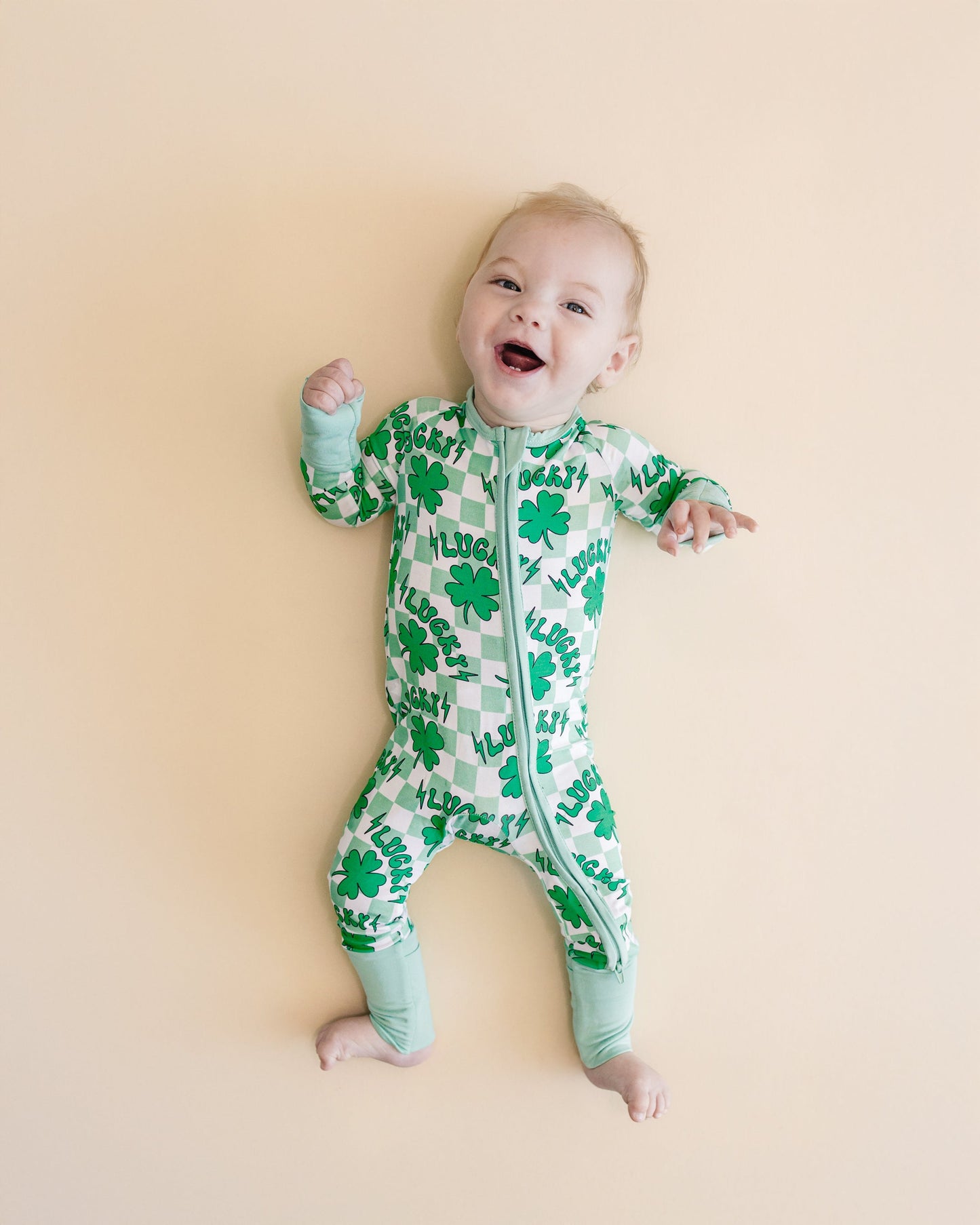 lucky shamrock bamboo pajamas // ZIPPY