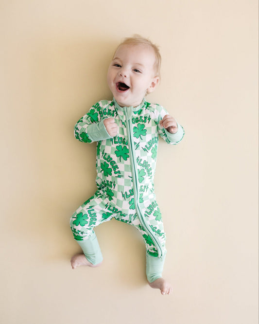 lucky shamrock bamboo pajamas // ZIPPY