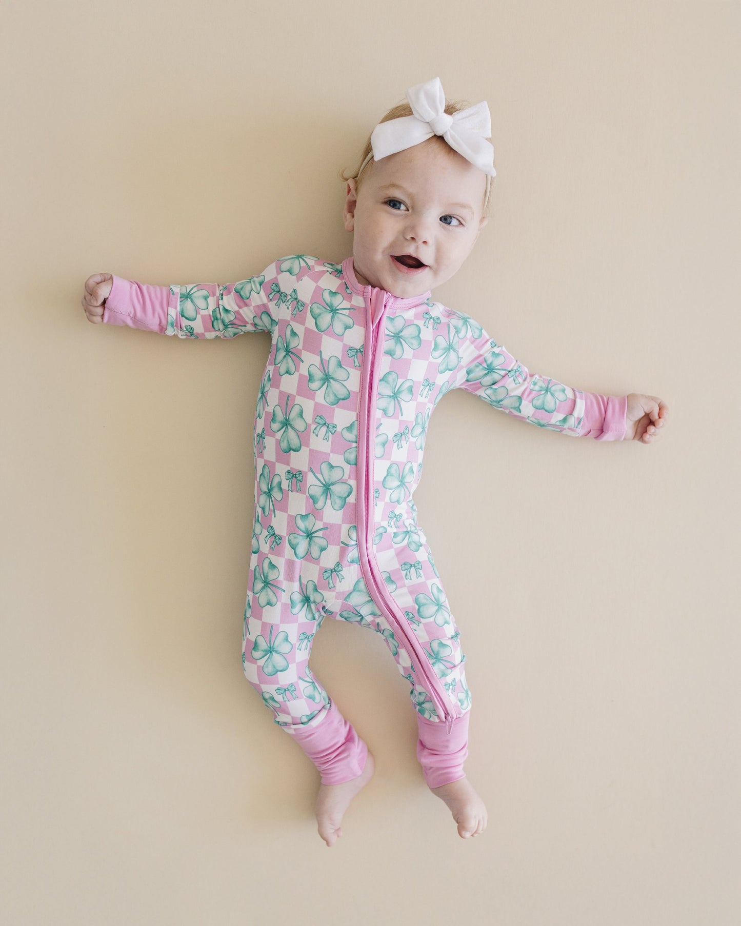 shamrock bow bamboo pajamas // ZIPPY