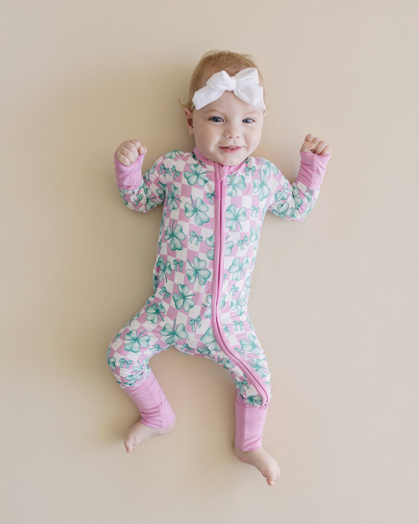 shamrock bow bamboo pajamas // ZIPPY