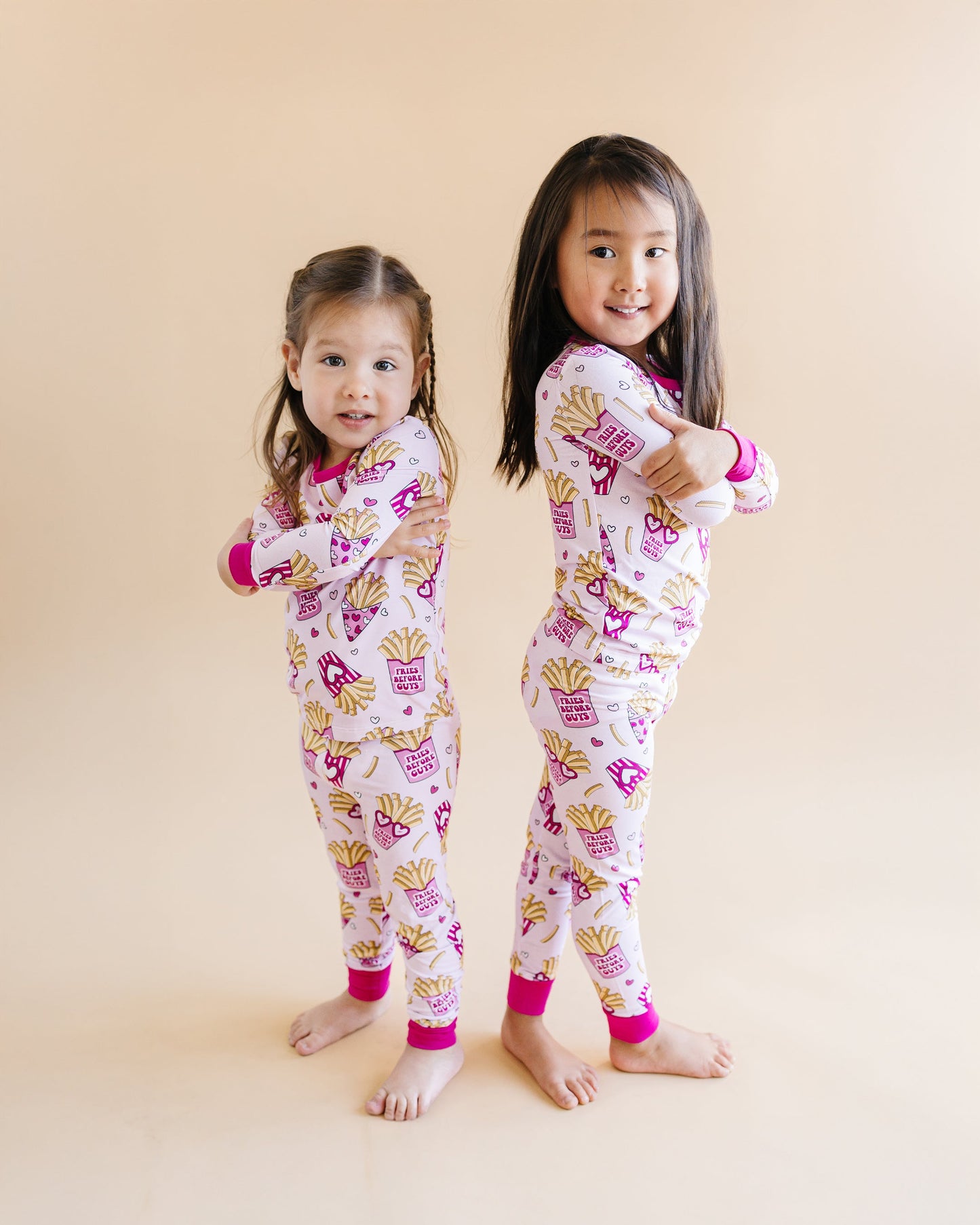 fries before guys bamboo pajamas // LONG-SLEEVE TWO-PIECE SET (*comes in extended sizing up to 8/9*)