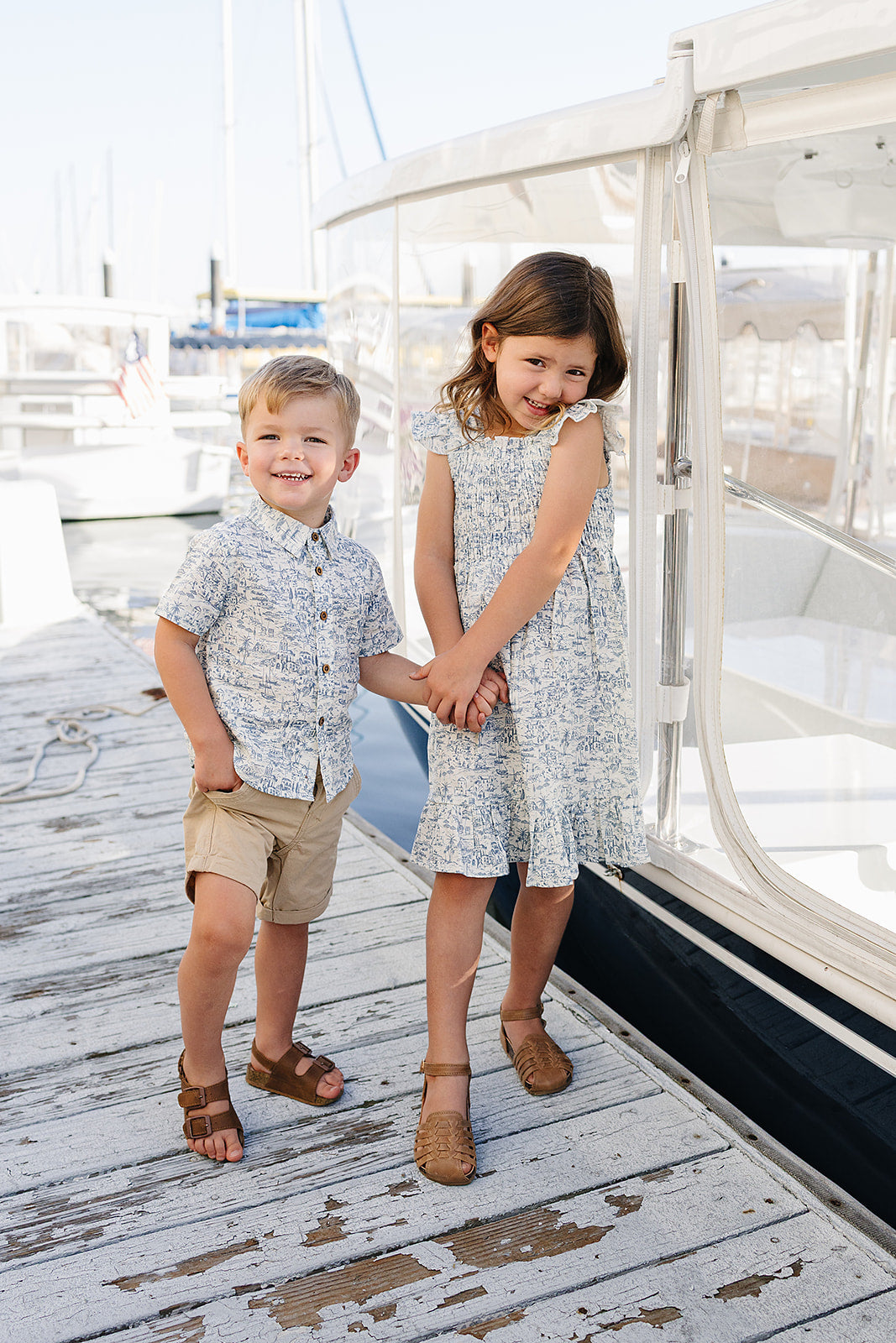 santorini smocked dress