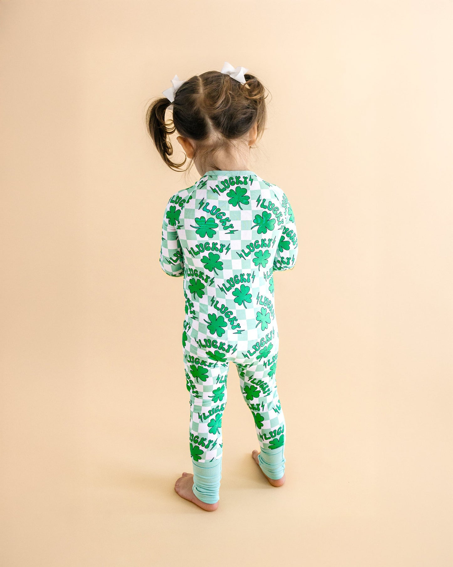 lucky shamrock bamboo pajamas // ZIPPY