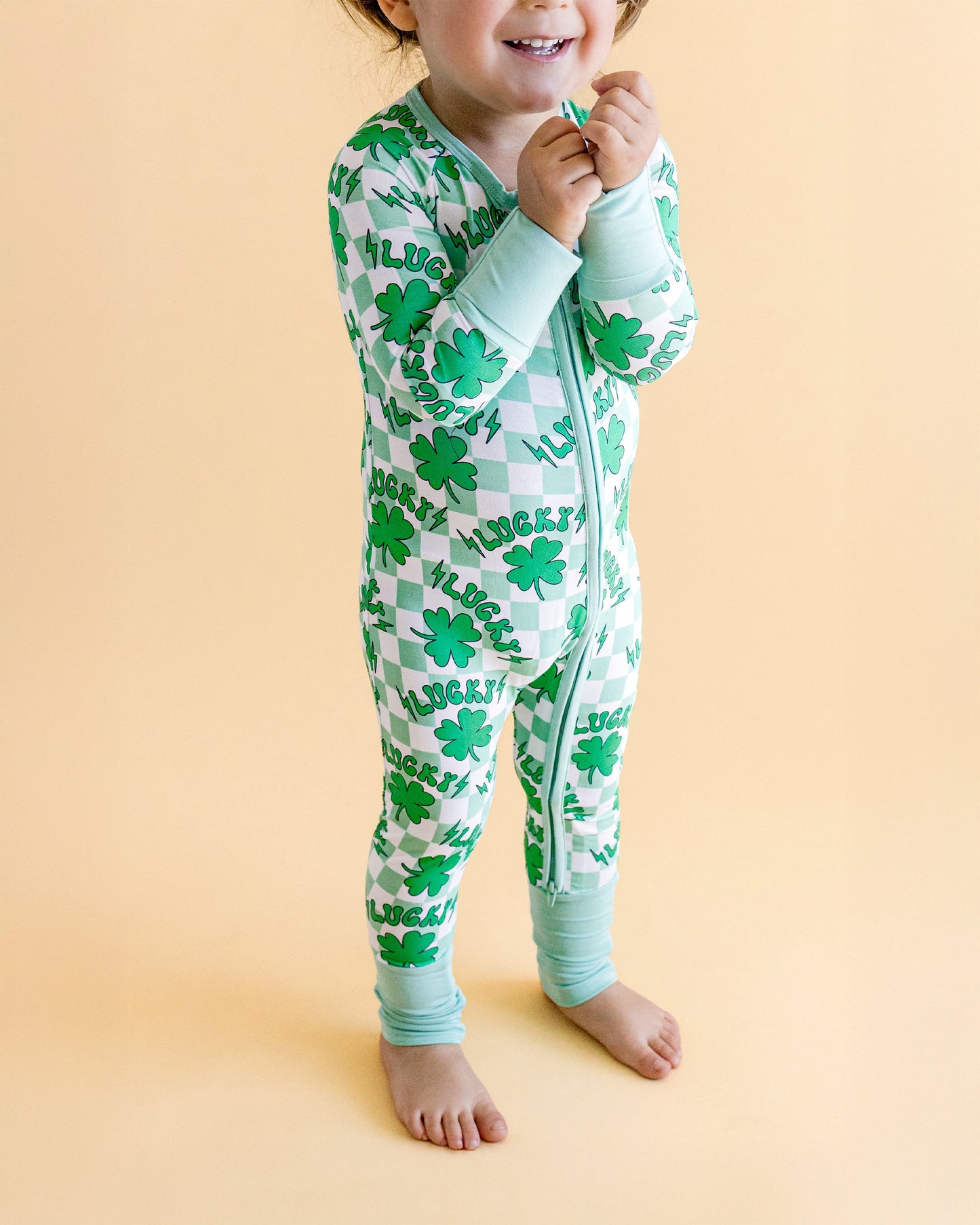 lucky shamrock bamboo pajamas // ZIPPY