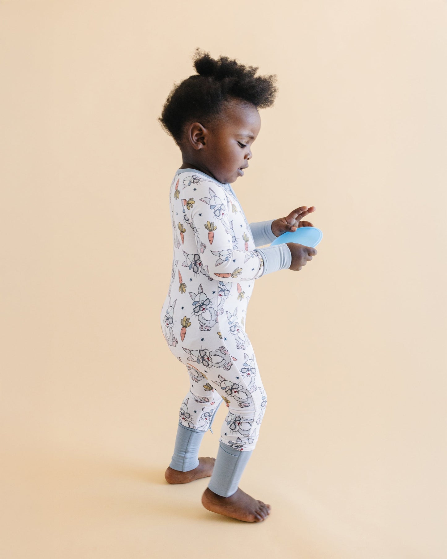 rad bunny bamboo pajamas // ZIPPY