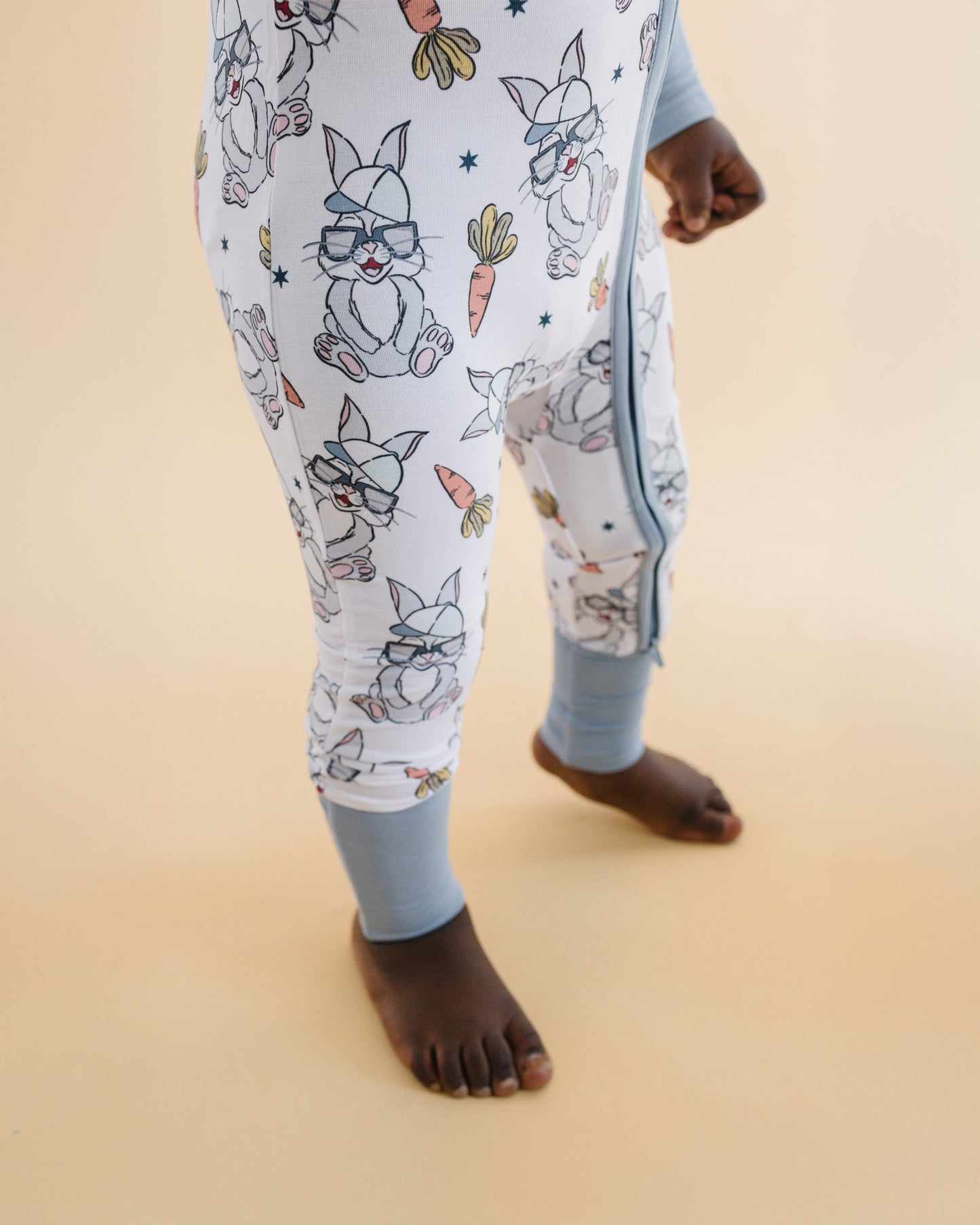 rad bunny bamboo pajamas // ZIPPY